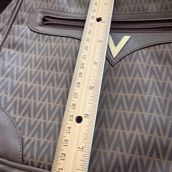 Authentic Valentino pvc leather brown grey shoulder bag - Picture 11 of 12